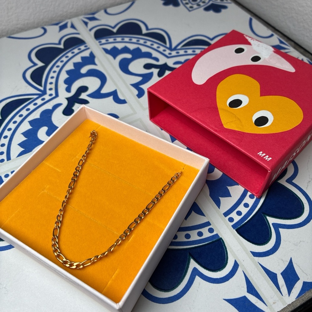 Maison Miru POET CHOKER NECKLACE - New in Box - 14k Gold plated - 14 in choker